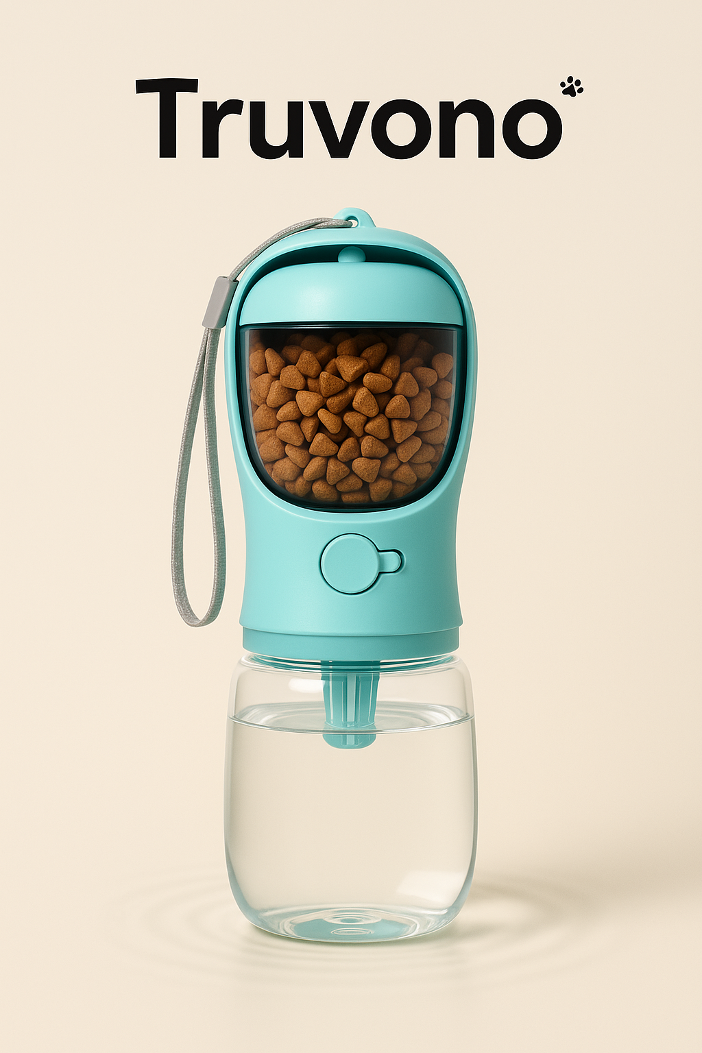 Portable Pet Feeder - Pet Travel Water & Snack Bottle – 12 oz